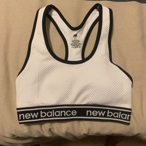 White New Balance Sports Bra